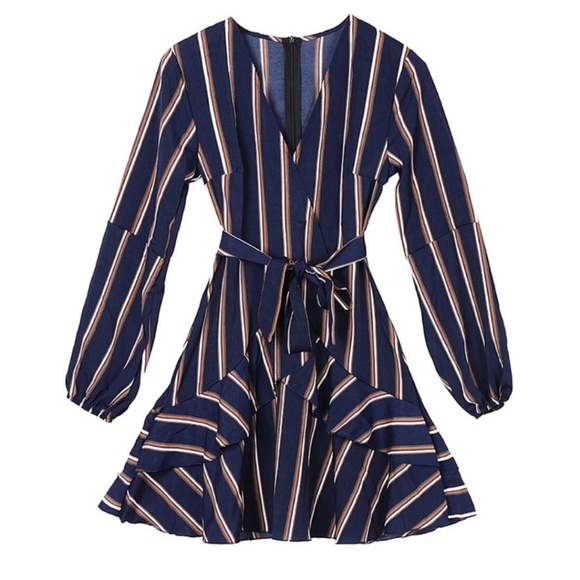 SURPLICE MINI DRESS - Picture 7 of 8